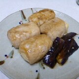 めんつゆで豆腐の肉巻き